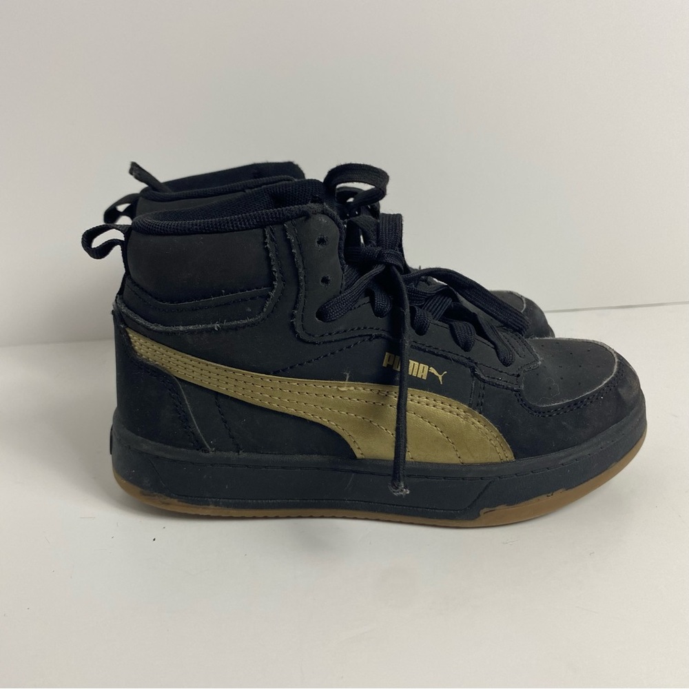 PUMAS SHOES YOUTH 13C PUMA CAVEN 2.0 MID NBK PS BLK‎ 395581